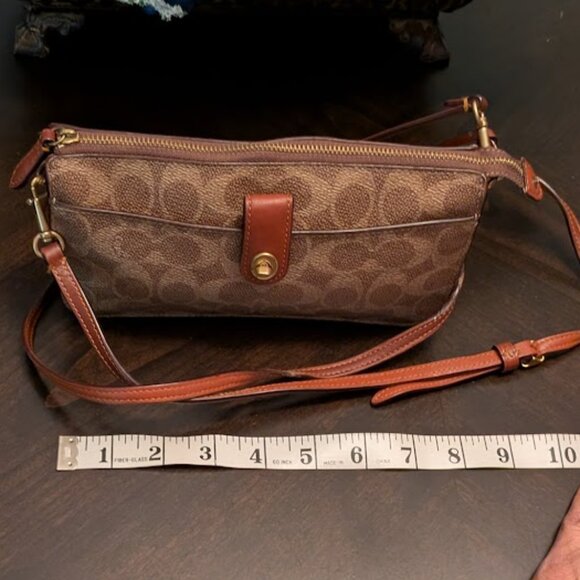 ⬇️PD⬇️O2 COACH Noa Pop Up Messenger in Signature Canvas #C5369 - Picture 6 of 9